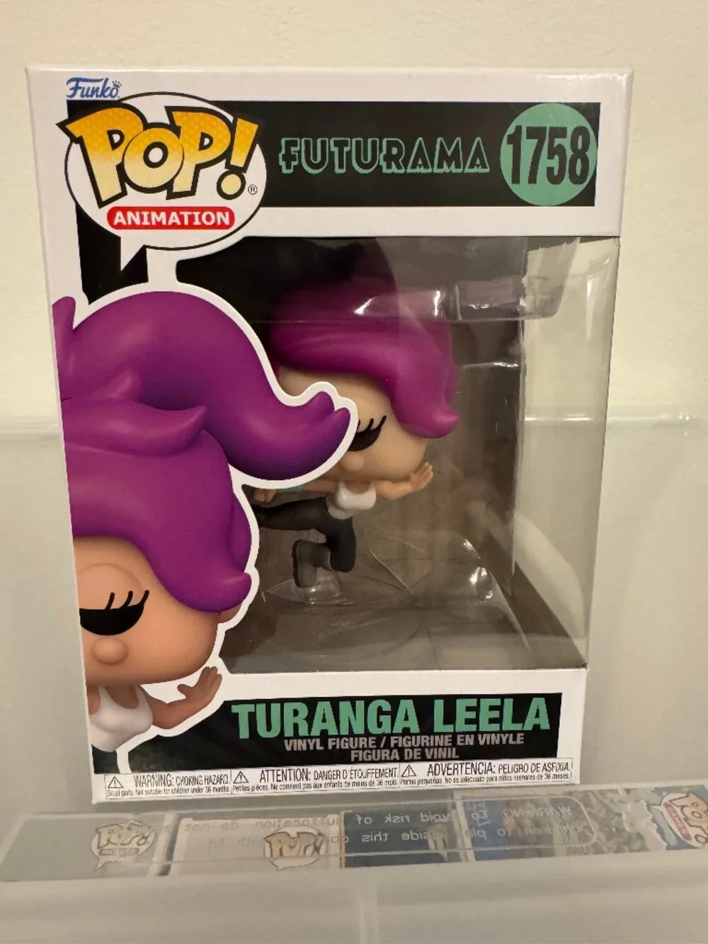 Funko Pop! Animation Futurama Turanga Leela Jump Kick #1758 Vinyl Figure
